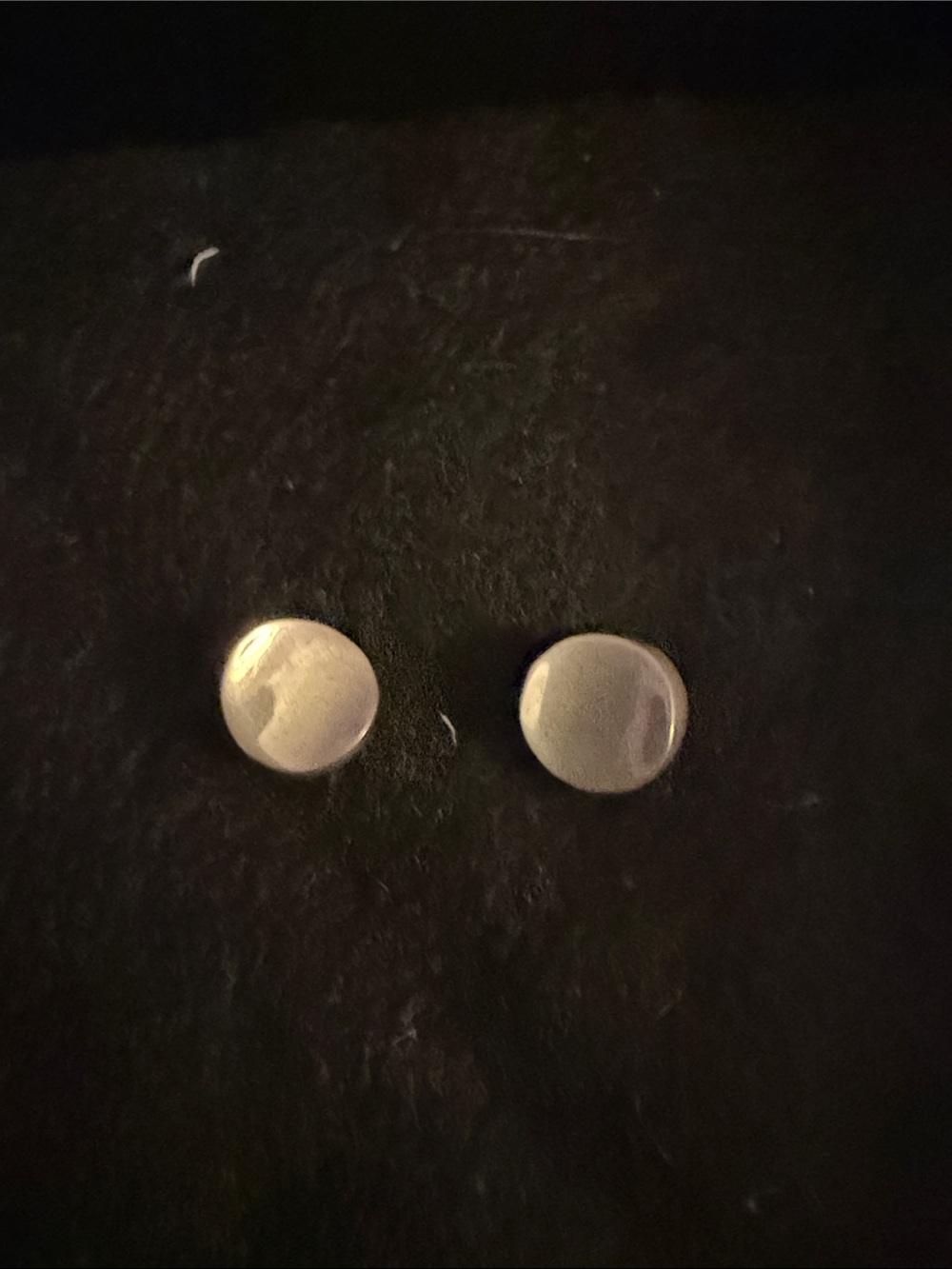 Vintage Minimal Round Silver Stud Earrings - Classic Women Jewelry